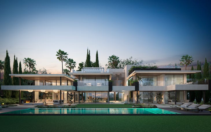 architecture building housing villa hotel resort pool water waterfront swimming pool