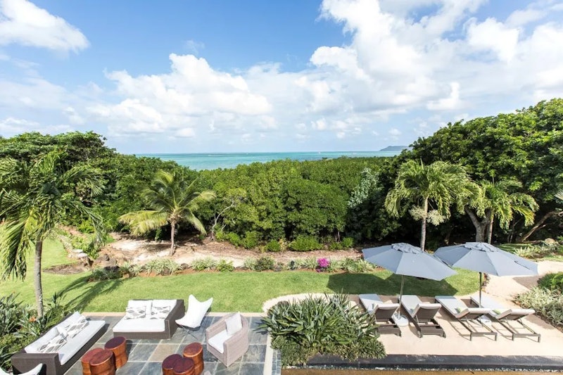 Lagoon view from the upper terrace of the villa