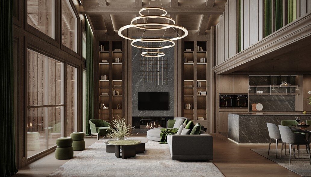 Penthouse with Panoramic View, Ski Area Access, High-End Services in Val d'Isère