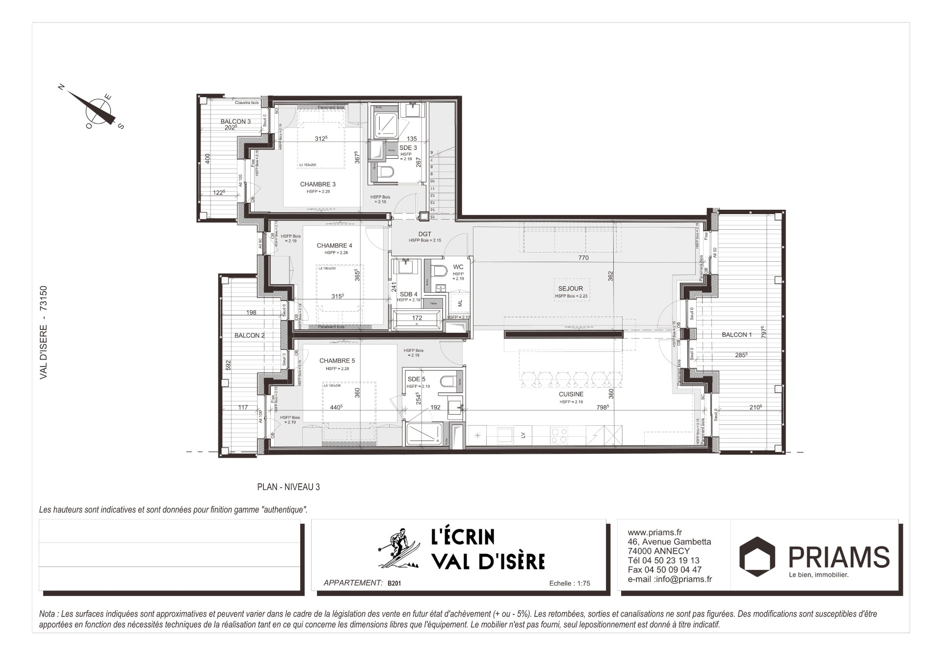 Prestige duplex in the heart of the Alps at Val-d’Isère – Elegance and authenticity 376557211 floor plan 3