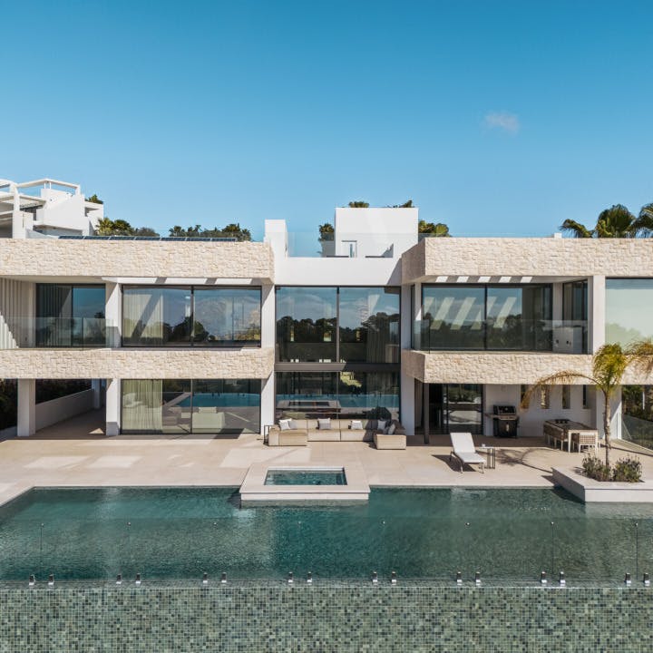 architecture building house housing villa pool water swimming pool condo outdoors