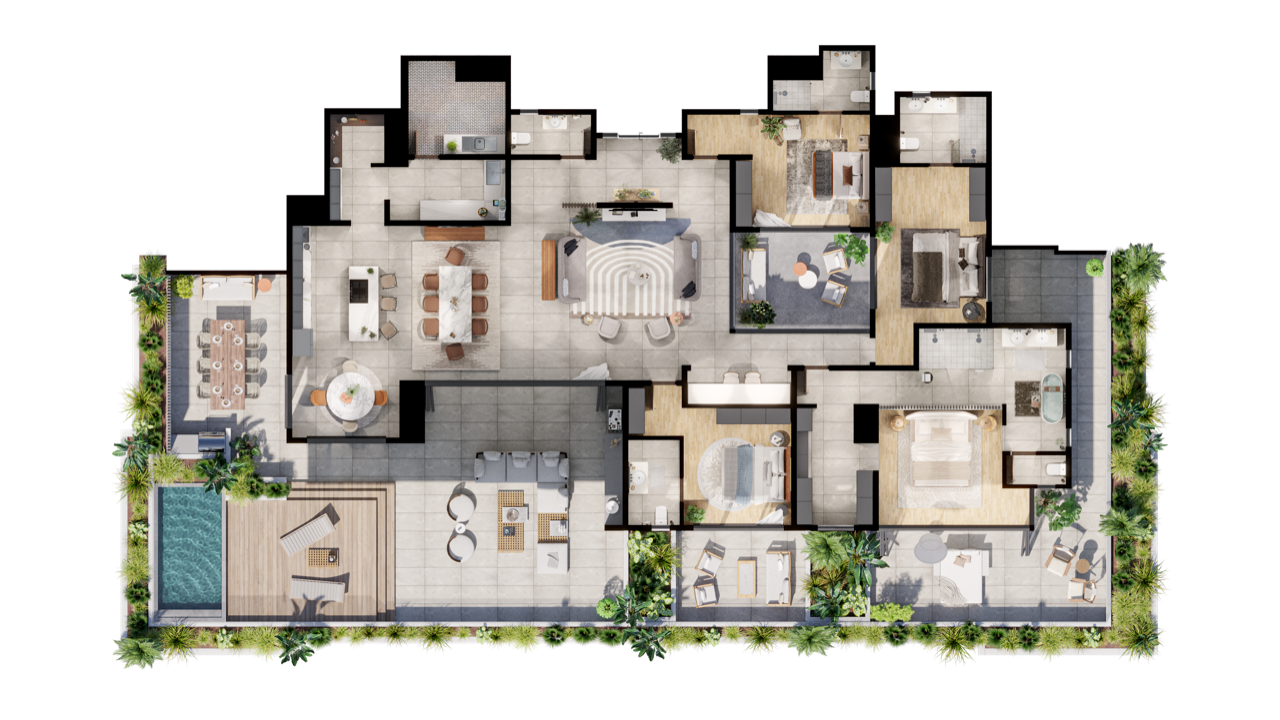 Bijou | Magnificent apartment located on the 1st floor near the beach 1750526093 floor plan 3