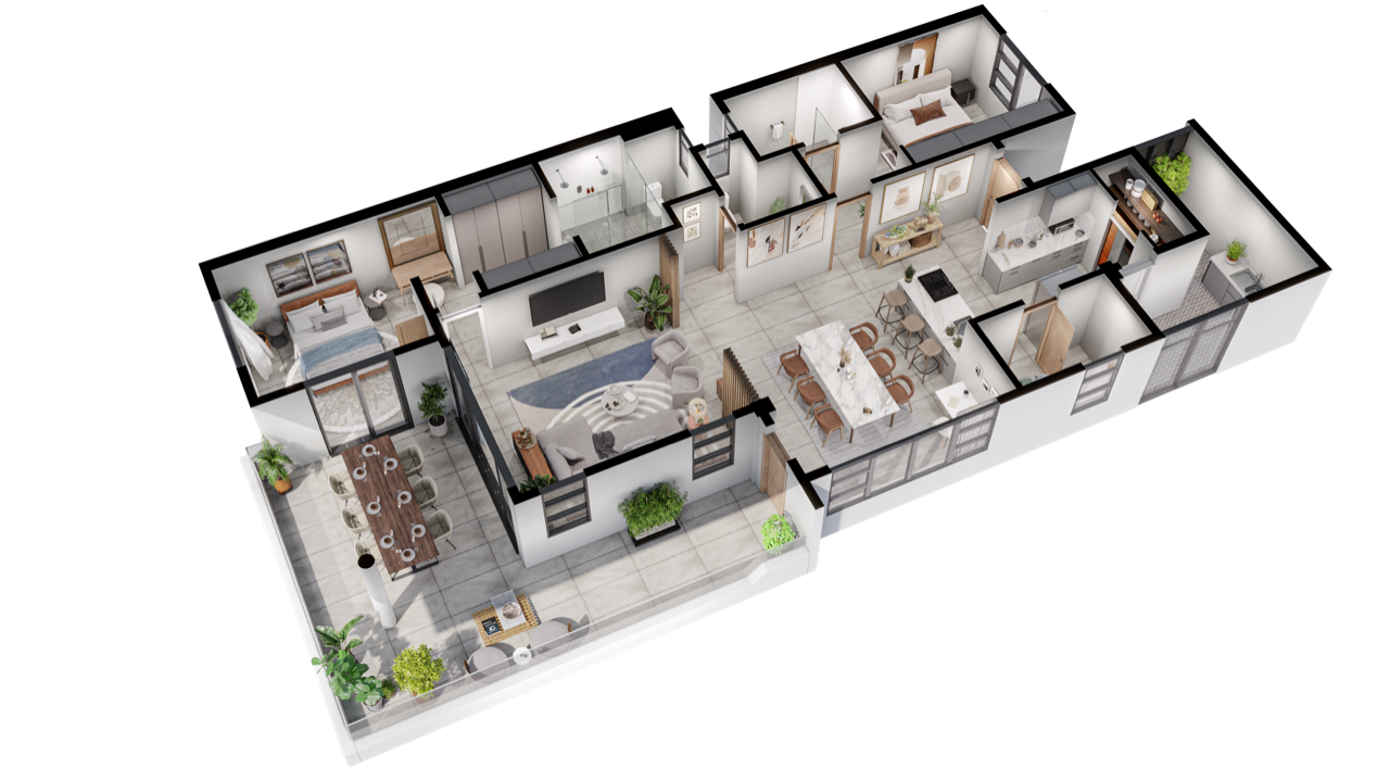 3-bedroom apartment in Cascavelle, Mauritius 179282988 floor plan 1