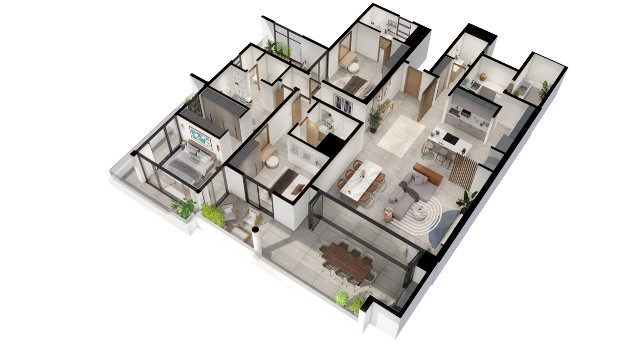 3-bedroom apartment in Cascavelle, Mauritius 179282988 floor plan 2
