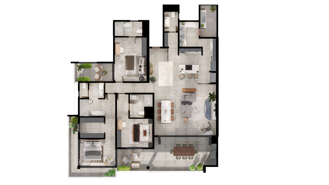3-bedroom apartment in Cascavelle, Mauritius 179282988 floor plan 4