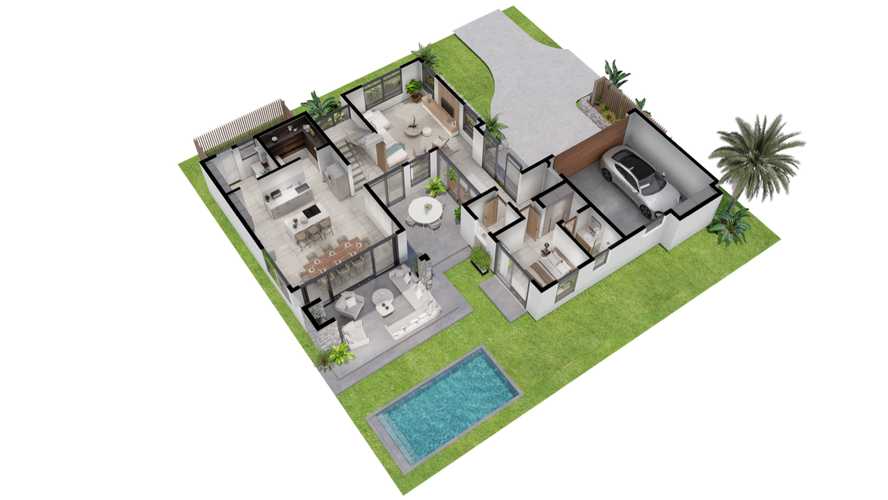 Villa Bijou 3: a prestigious residence on the west coast of Mauritius   161224692 floor plan 5