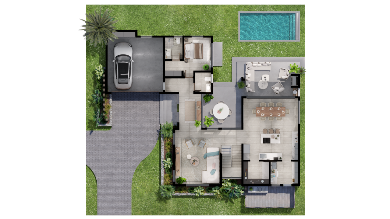 Villa Bijou 3: a prestigious residence on the west coast of Mauritius   161224692 floor plan 3