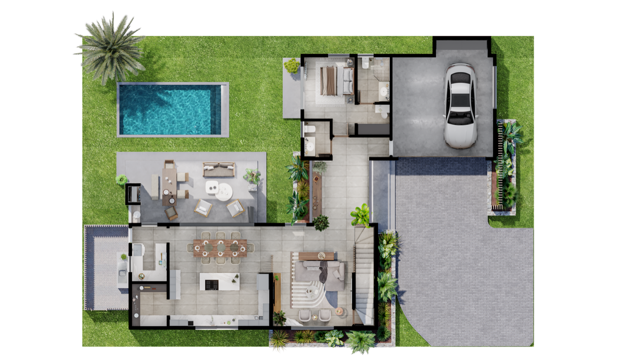 Villa Bijou 3: a prestigious residence on the west coast of Mauritius   161224692 floor plan 4