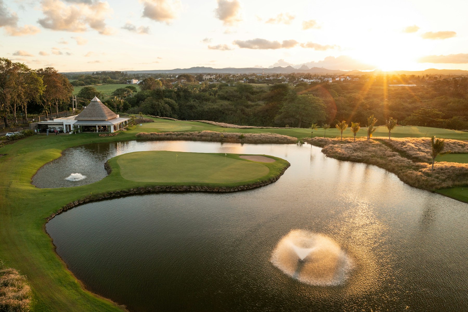 The Roches Noires lagoon at the foot of Azuri's residences
