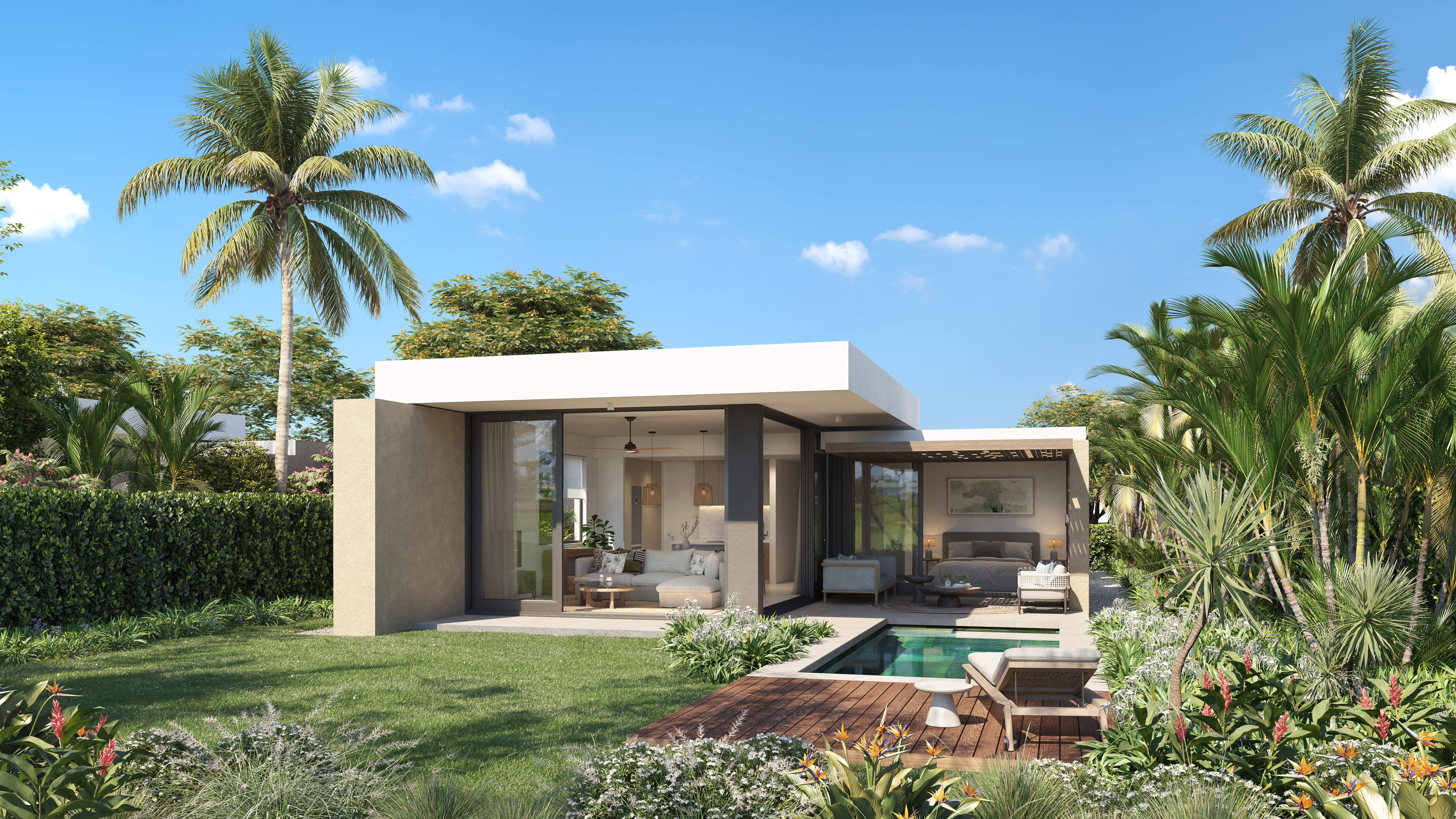 villa de luxe · a Haute Rive · 2 chambres · 2 salles de bain · photo 1 sur 30