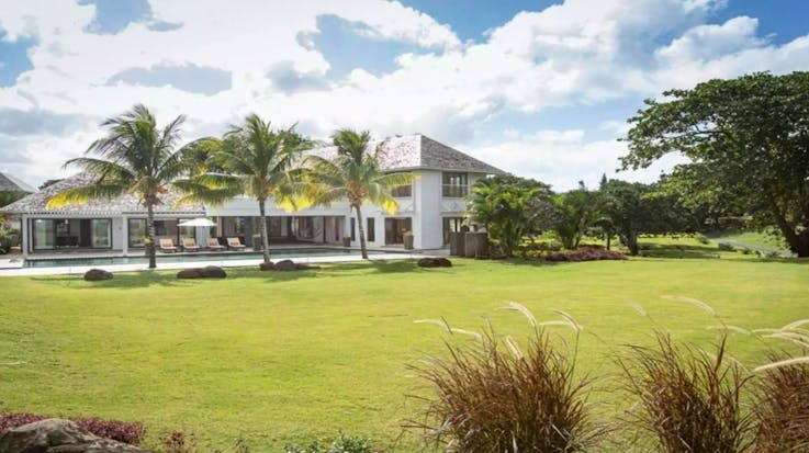 architecture building house housing villa hotel resort grass plant