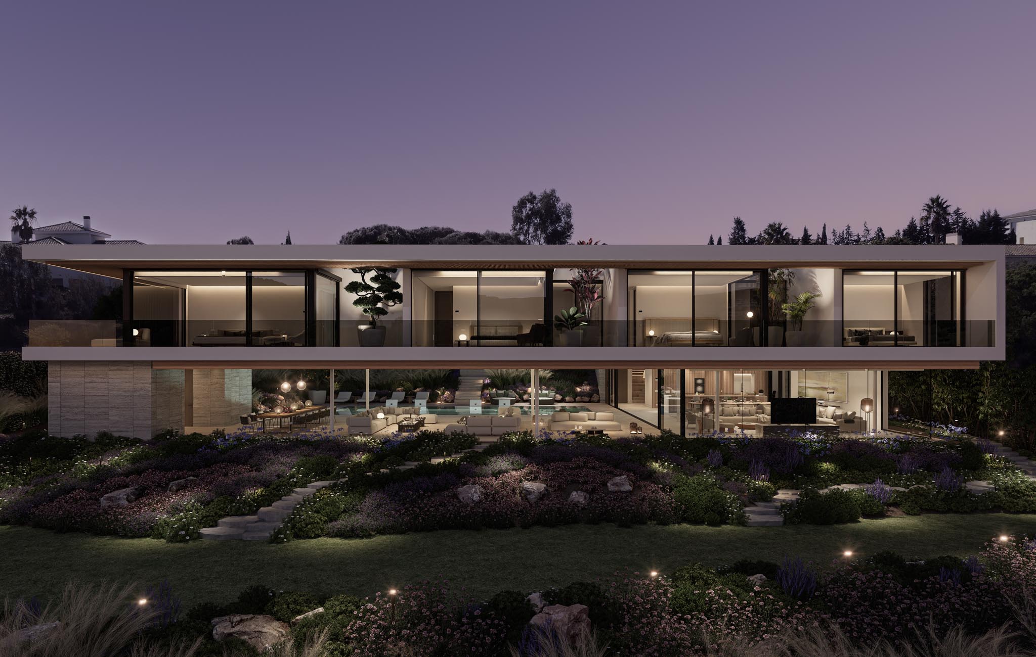 Villa de luxe à vendre à Sotogrande avec vue golf et Méditerranée