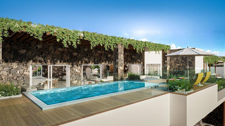 house housing villa pool water backyard nature outdoors swimming pool tub