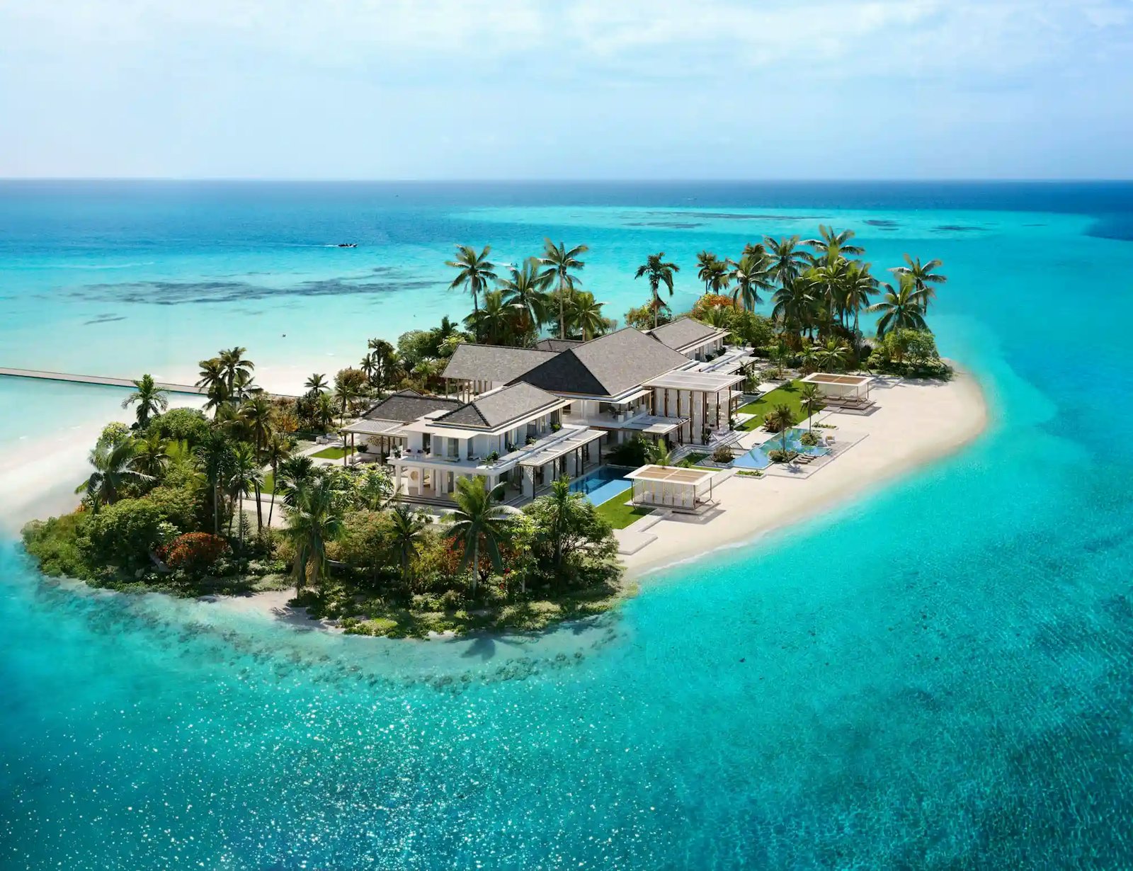 Luxury branded residence over the water in the Maldives