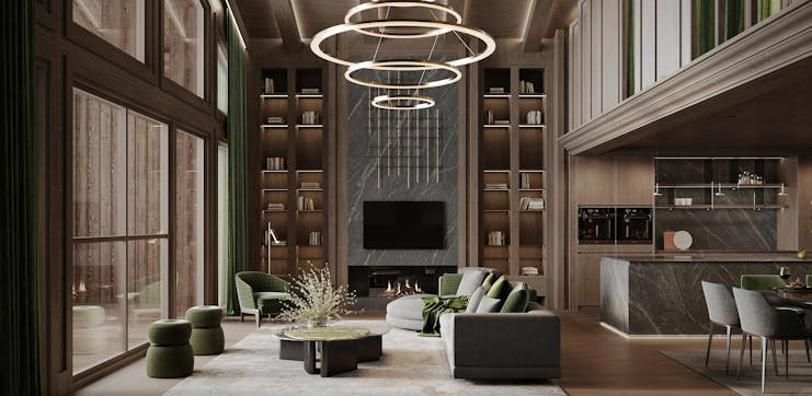 indoors interior design furniture living room home decor dining room dining table table foyer monitor
