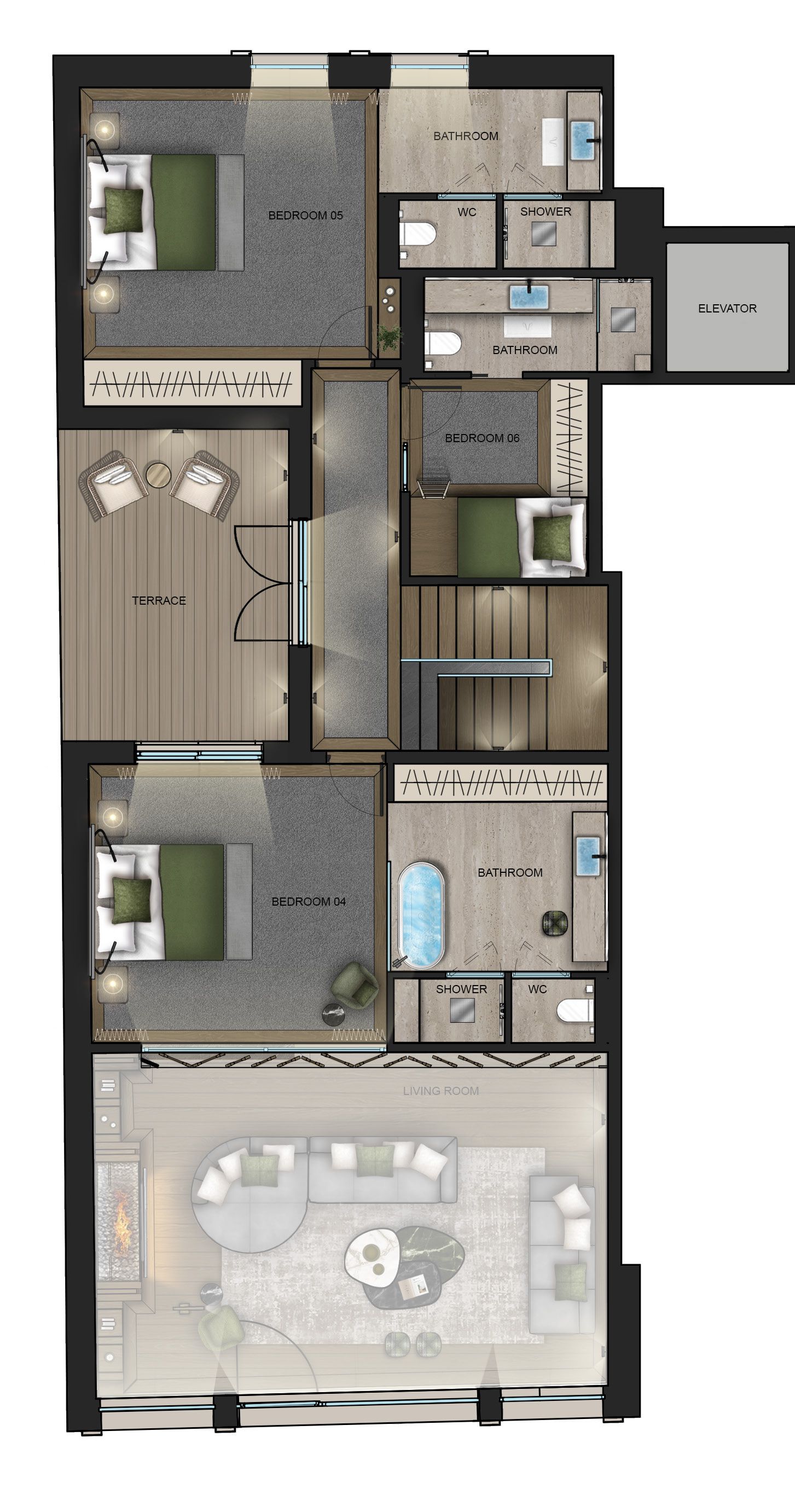 Apartment Lot 10, 287 m², 6 bedrooms, Val d’isère 1849706122 floor plan 5