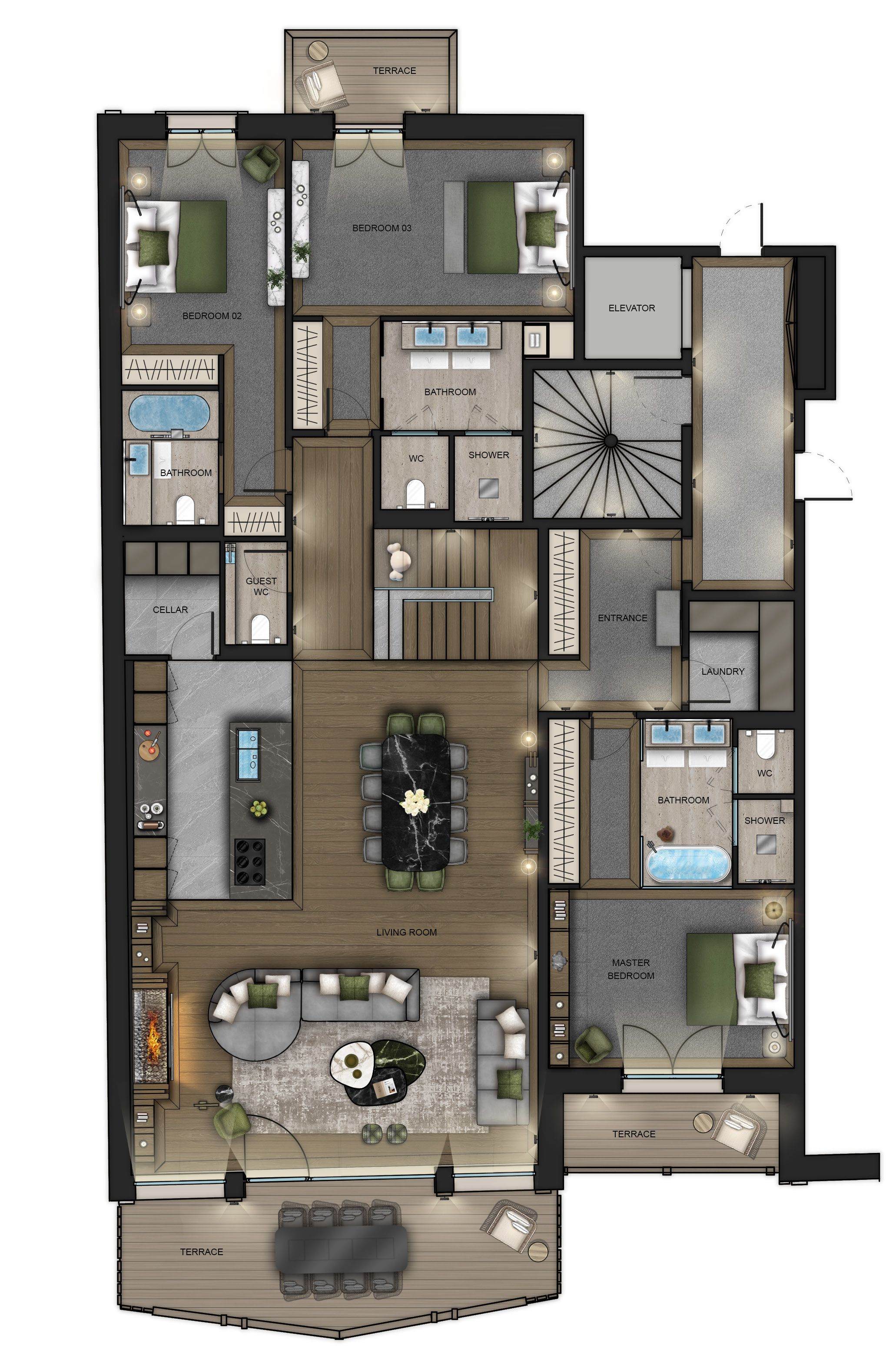 Apartment Lot 10, 287 m², 6 bedrooms, Val d’isère 1849706122 floor plan 6