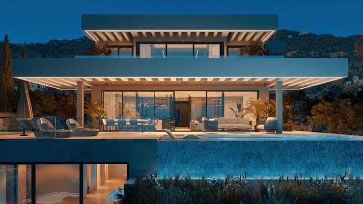 architecture building house housing villa pool water swimming pool