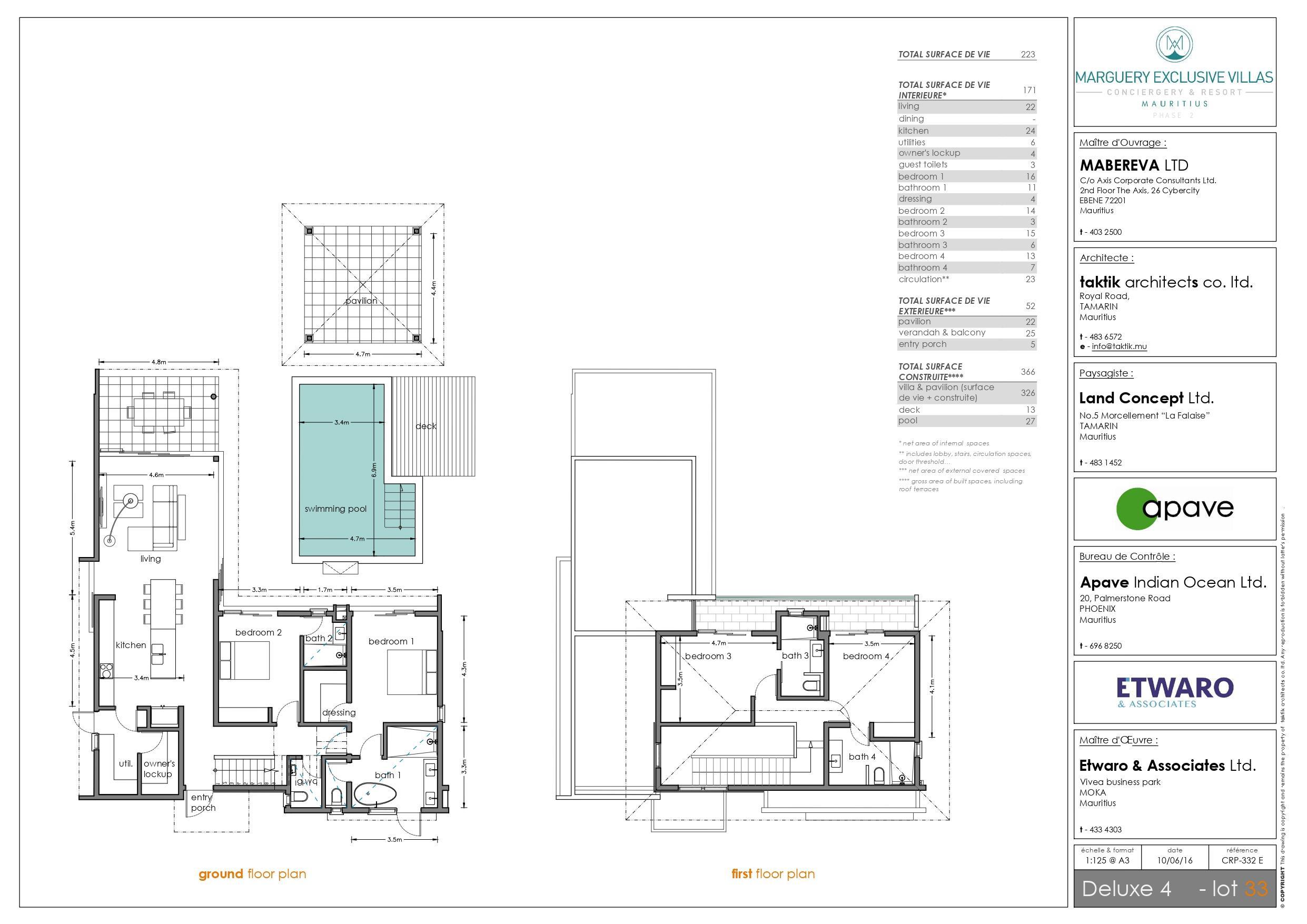 4 bedroom villa with bespoke services for sale in Rivière Noire 46299122 floor plan 3