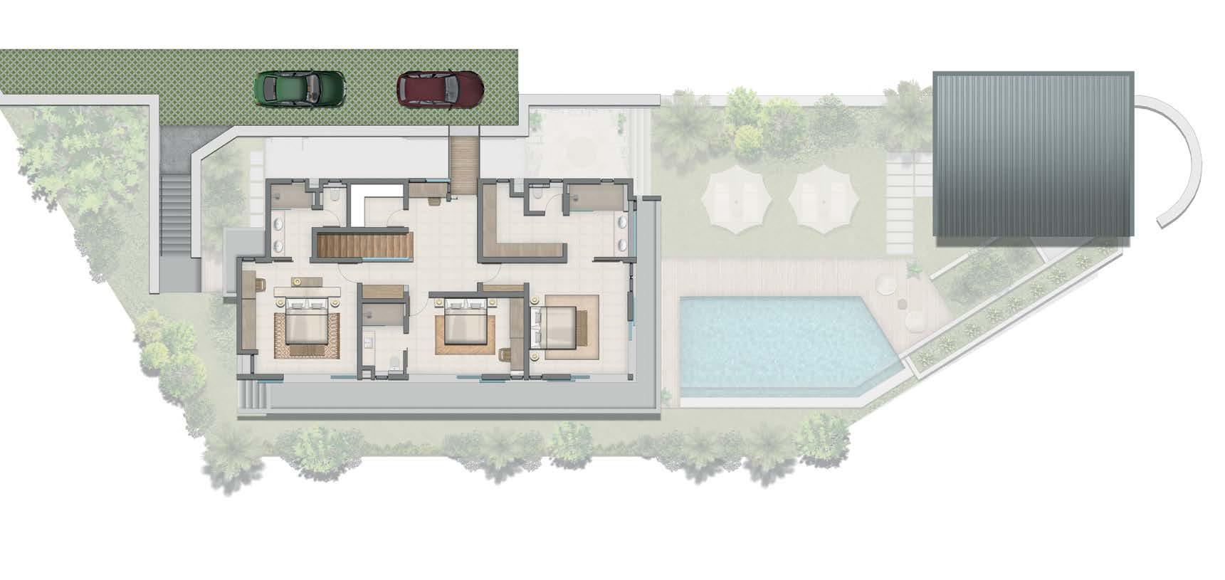Blue Vista V1 : prestigious villa on 2534m² with private pool in Rivière Noire 224494676 floor plan 6