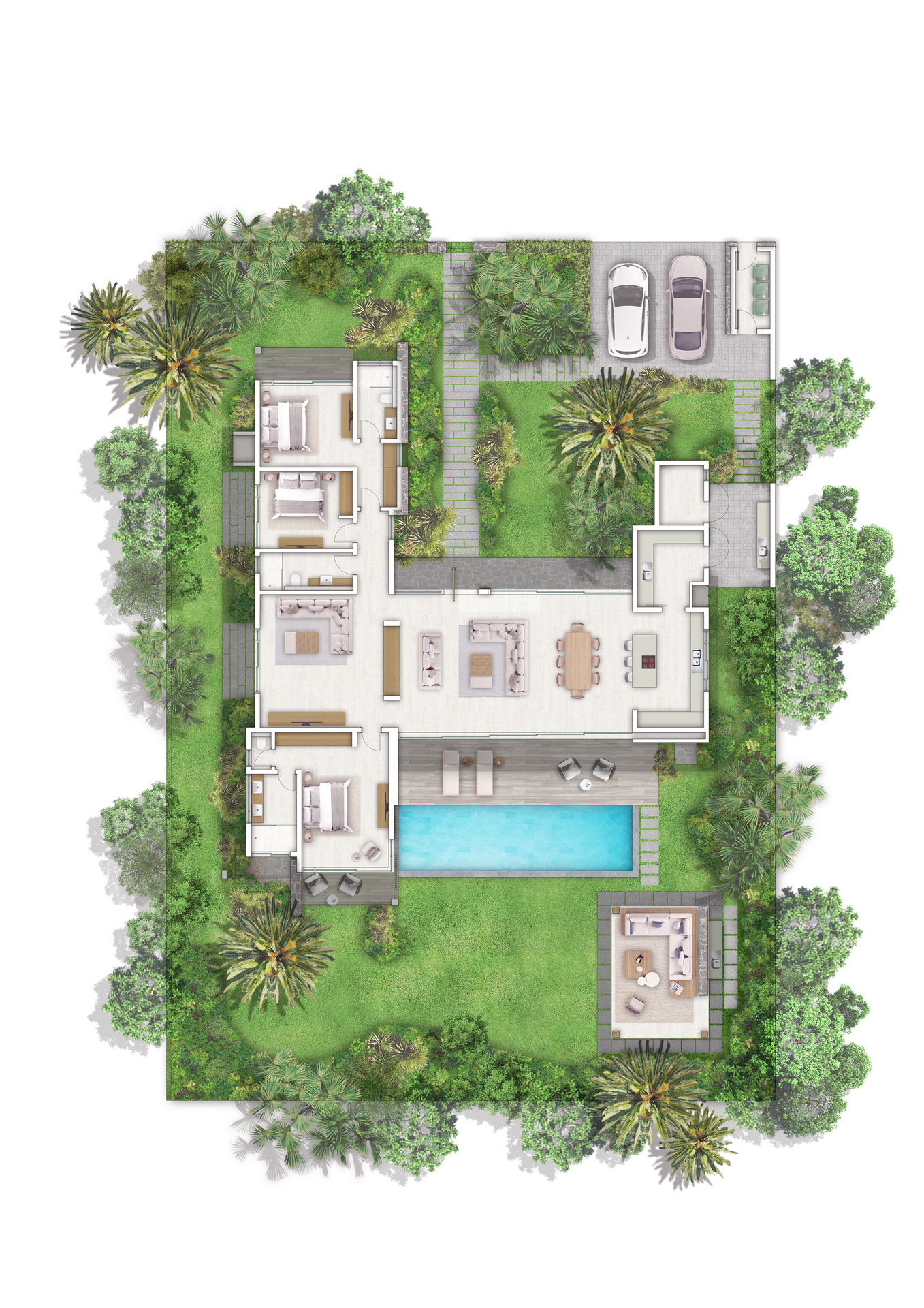 For sale : villa demera – sumptuous residence in the heart of nature, anahita beau champ, mauritius 172654624 floor plan 2