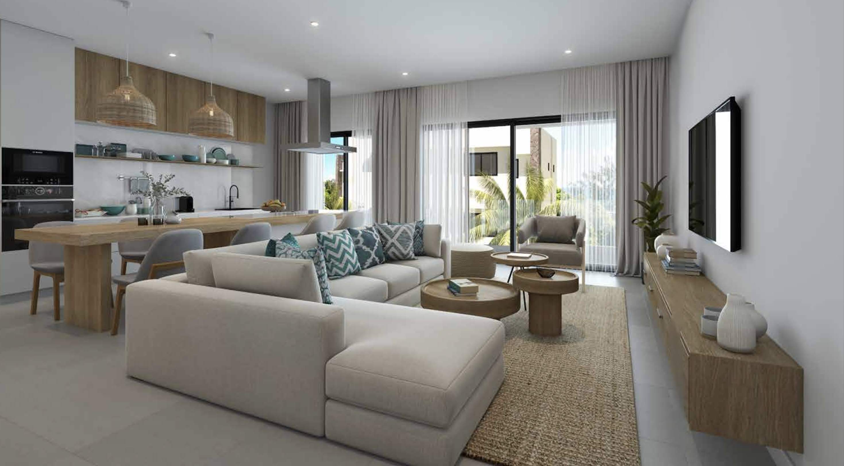 apartment de luxe · a Pointe aux Canonniers · 2 chambres · 3 salles de bain · photo 1 sur 8