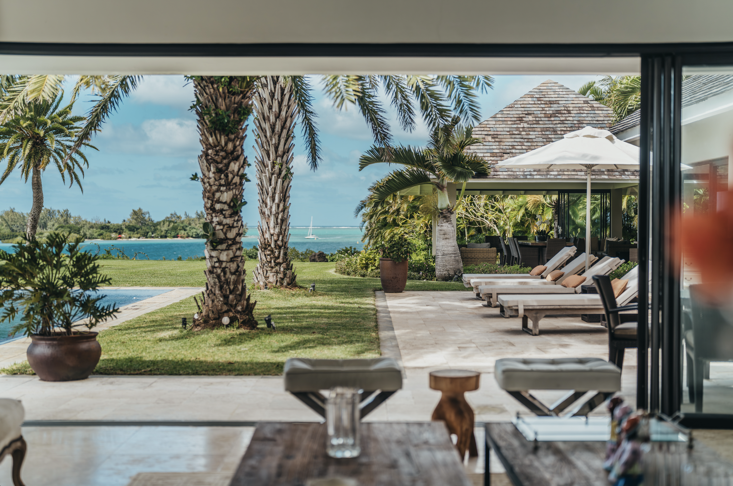 Magnifique villa avec vue sur mer et golf à vendre à Anahita Golf Resort, île Maurice