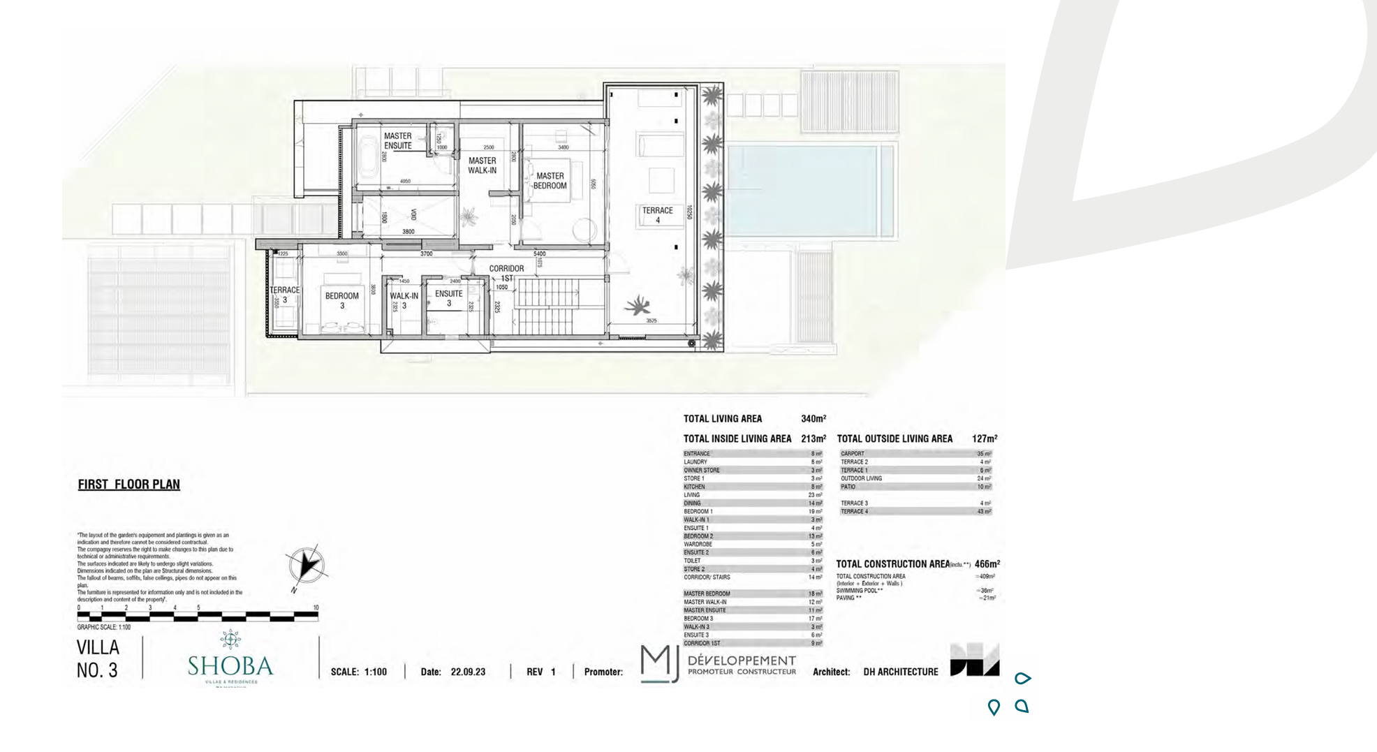 Villa pieds dans l’eau à Wolmar – Face au Morne, vue mer & coucher de soleil – Île Maurice 3556030575 floor plan 2