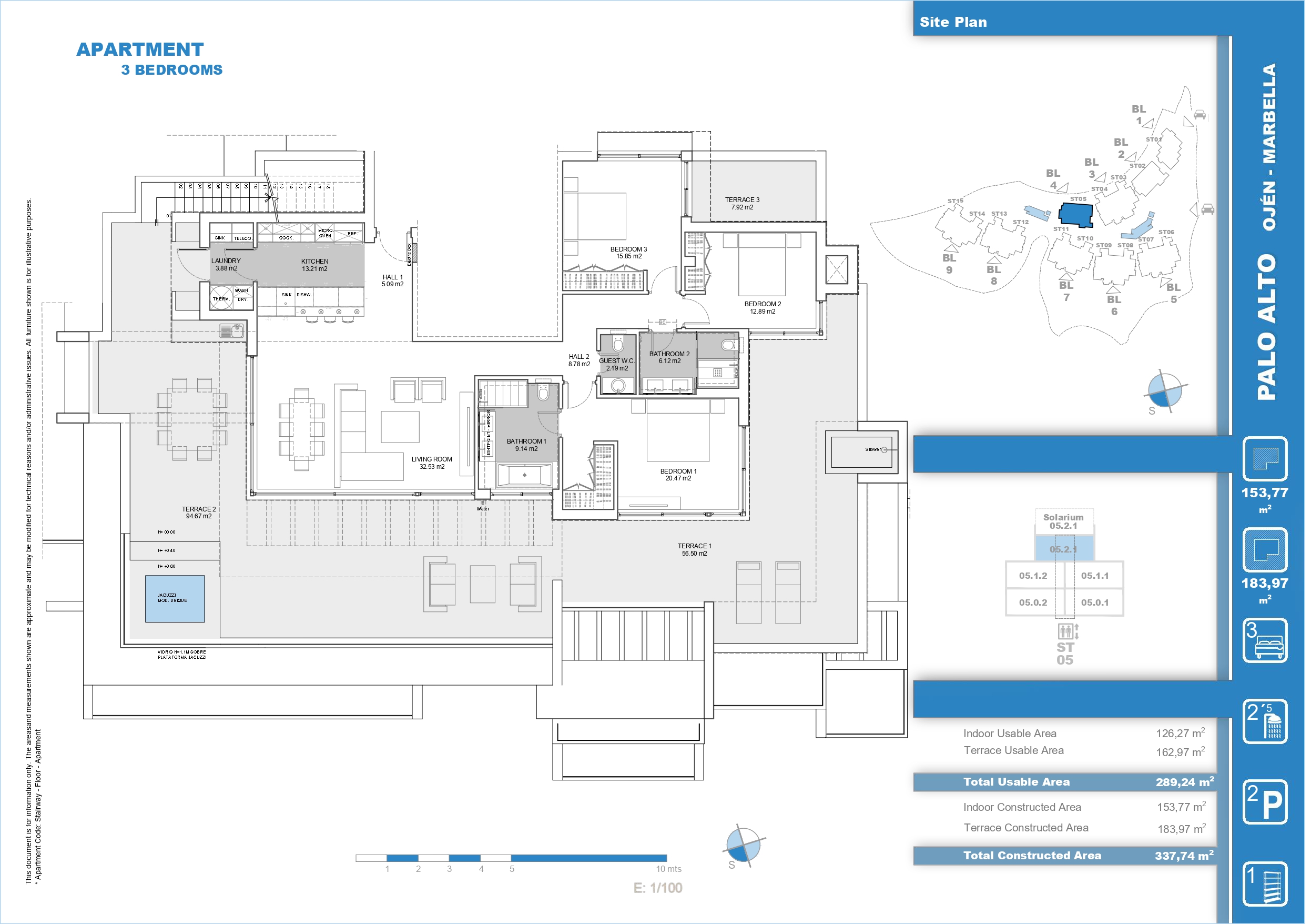 Sea-view penthouse for sale in Palo Alto, Ojen | Palo Alto 1 1826078561 floor plan 2