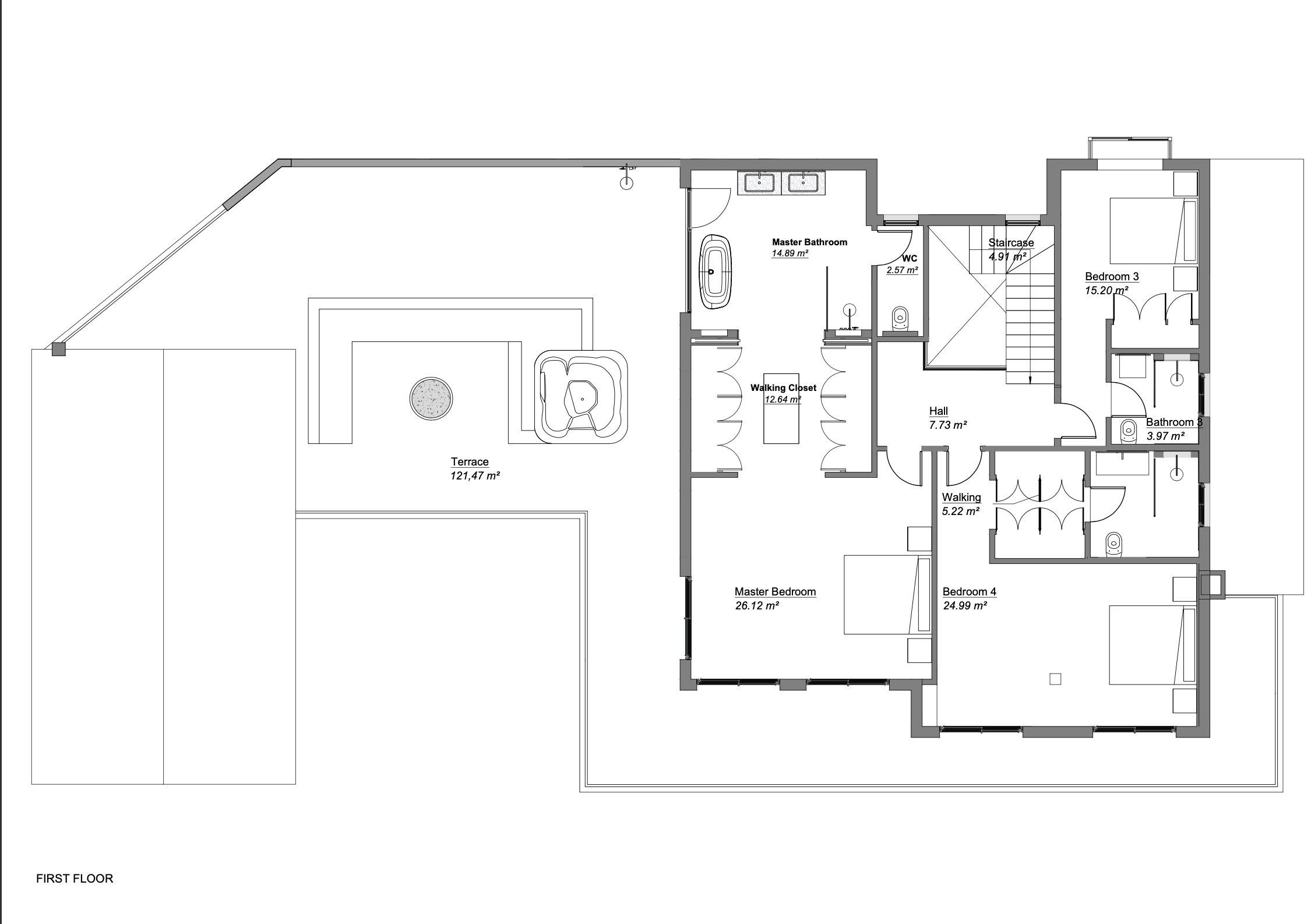 Luxury villa for sale in Marbella Golden Mile, Marbella | Villa Rocio 2263562356 floor plan 1