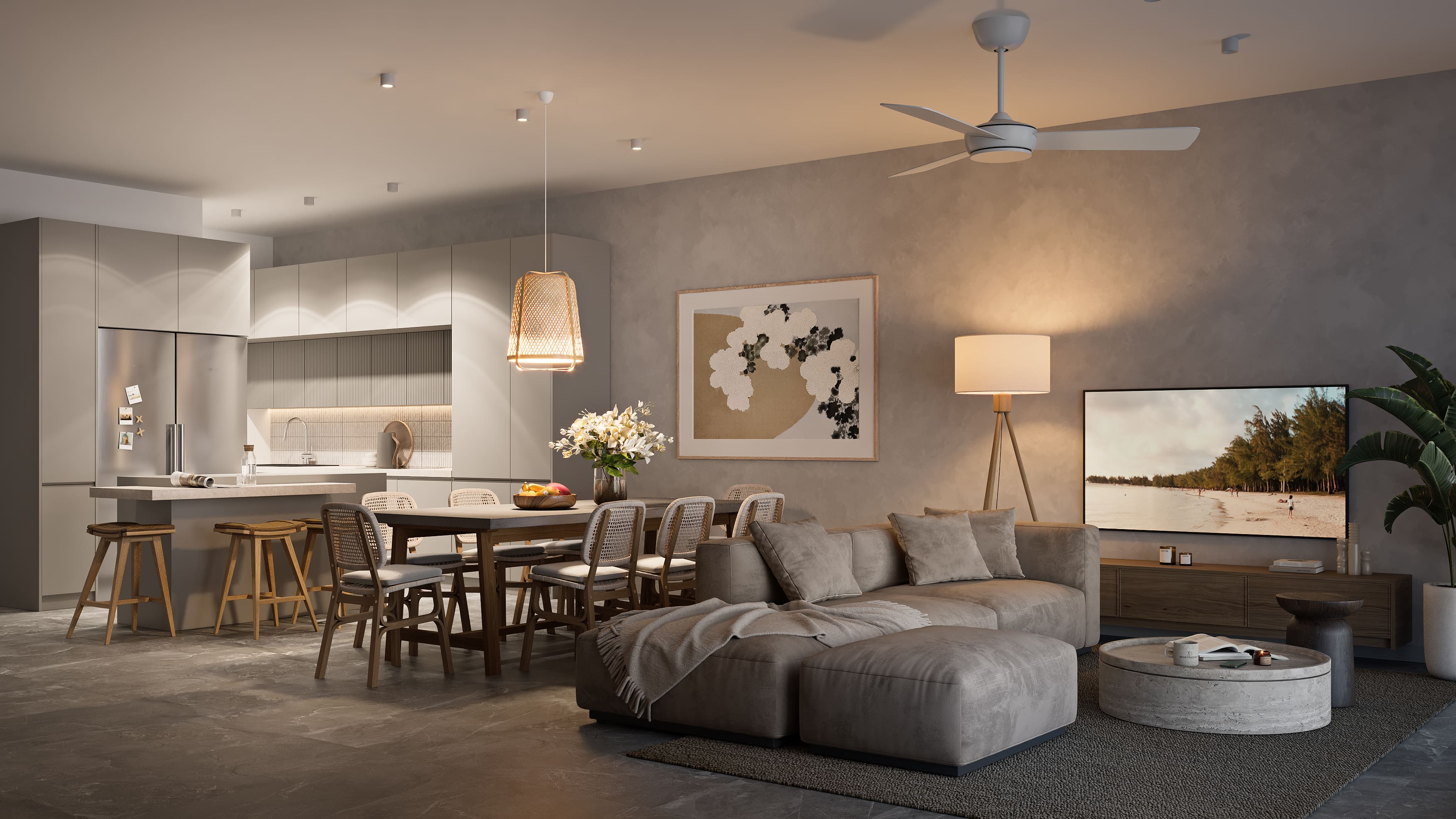 dining room dining table furniture table home decor ceiling fan device plant interior design corner