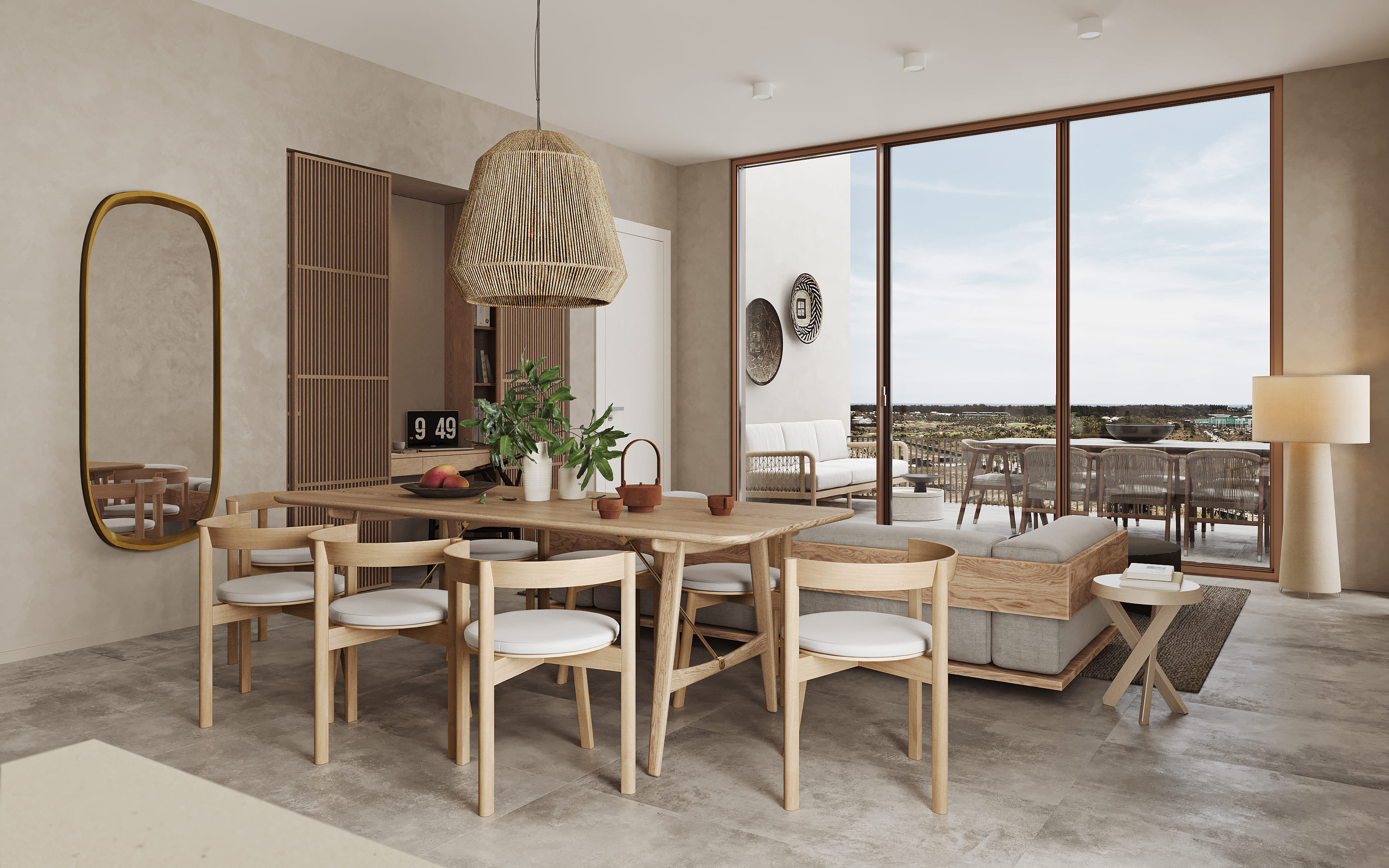 dining room dining table furniture indoors room table home decor chair interior design lamp