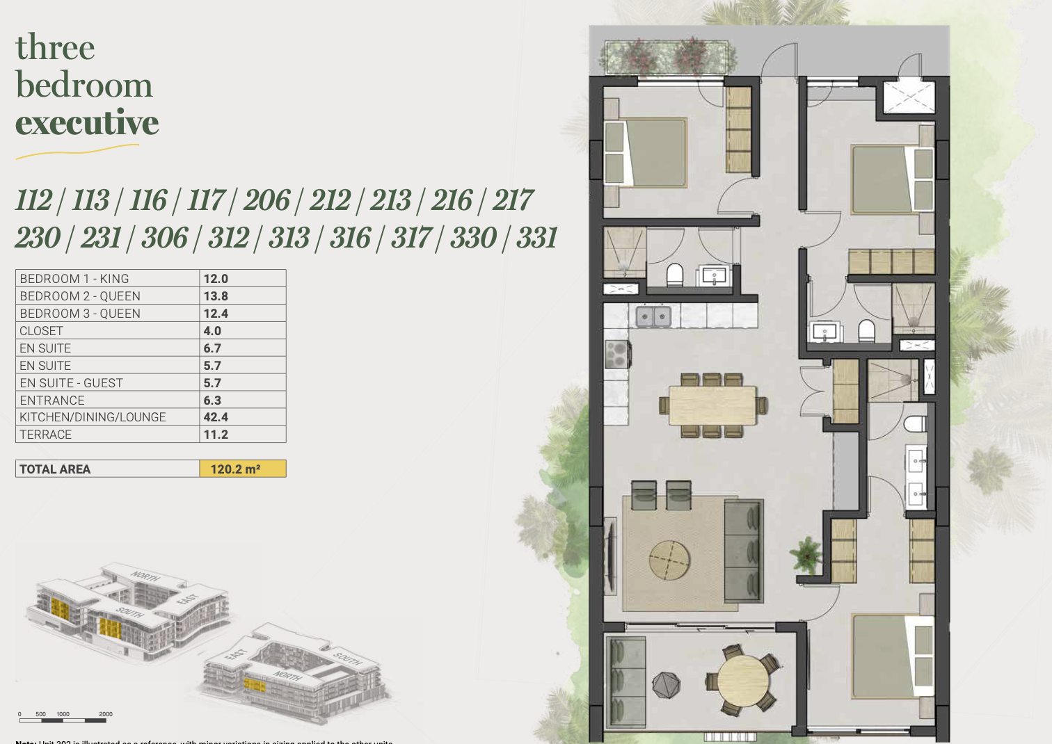 3-Bedroom Apartment – Premium Residence 3231082233 floor plan 1