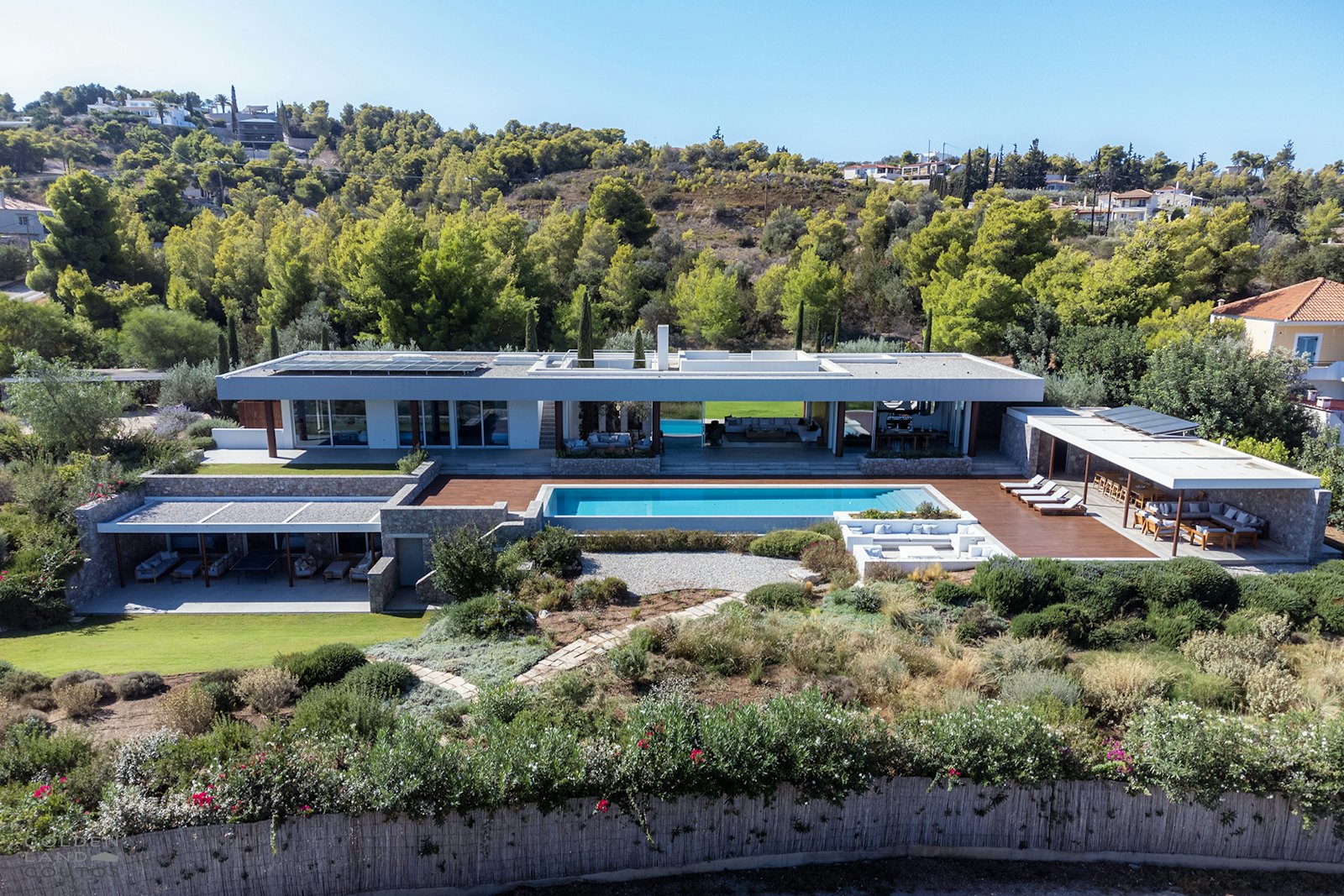 Estate with pool above the bay — Porto Heli