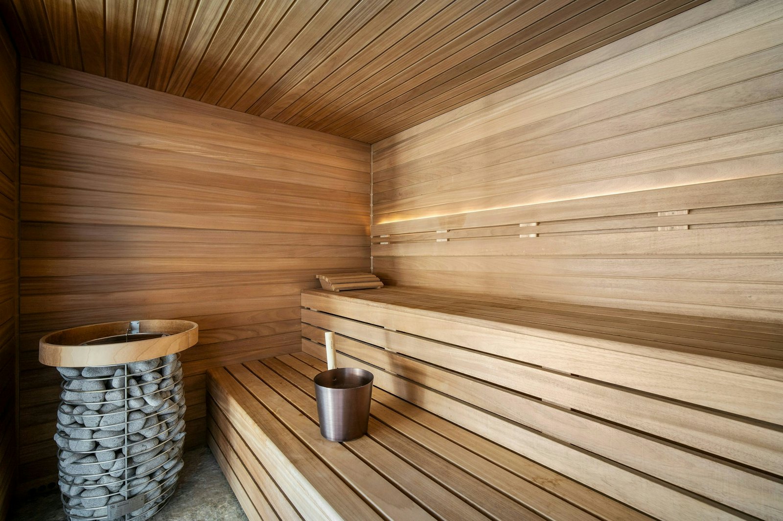 Sauna of a Courchevel chalet