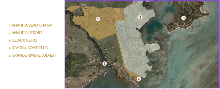 Masterplan officiel du domaine Anahita, Île Maurice