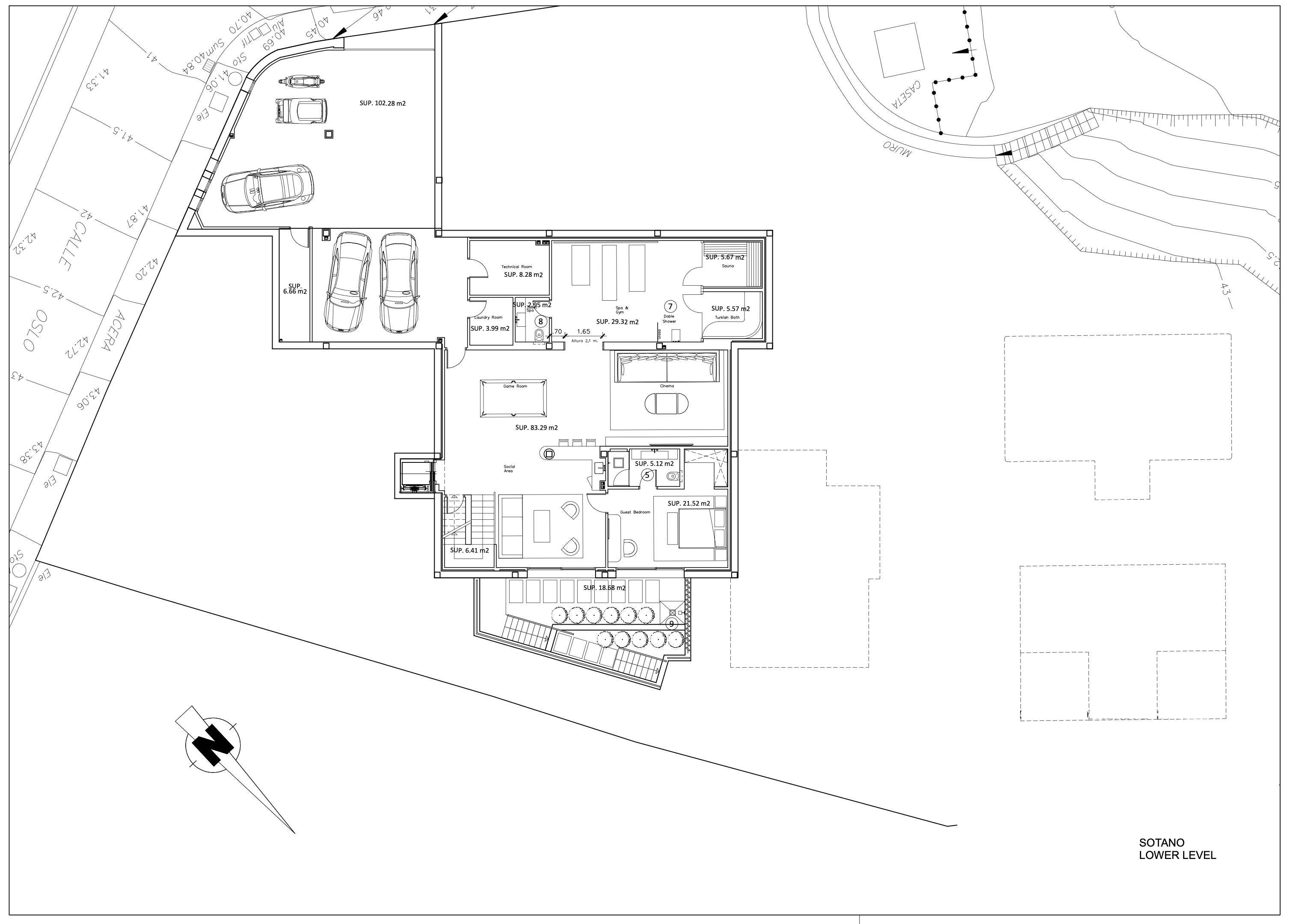 Brand-new villa for sale in Nueva Andalucia, Marbella | Villa Las Palmeras 2164453281 floor plan 2