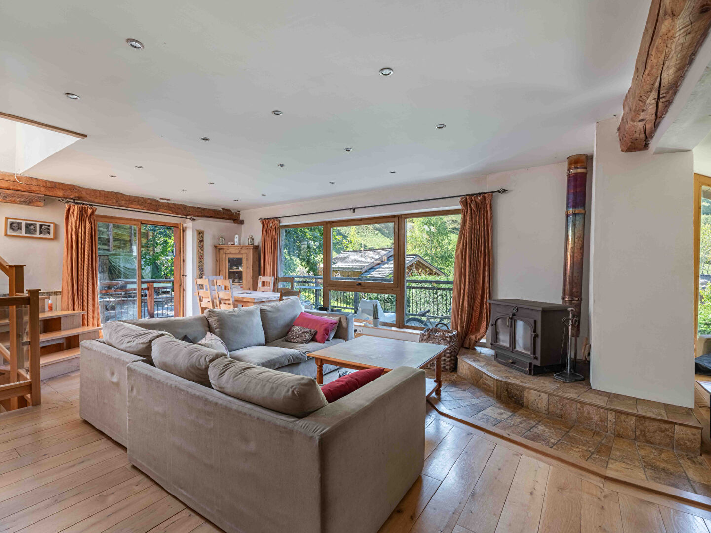 4-bedroom chalet with flat garden for sale in Meribel