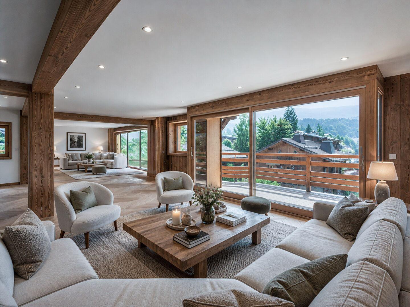 New chalet with 7 bedrooms and swimming pool - Village center for sale in Megeve