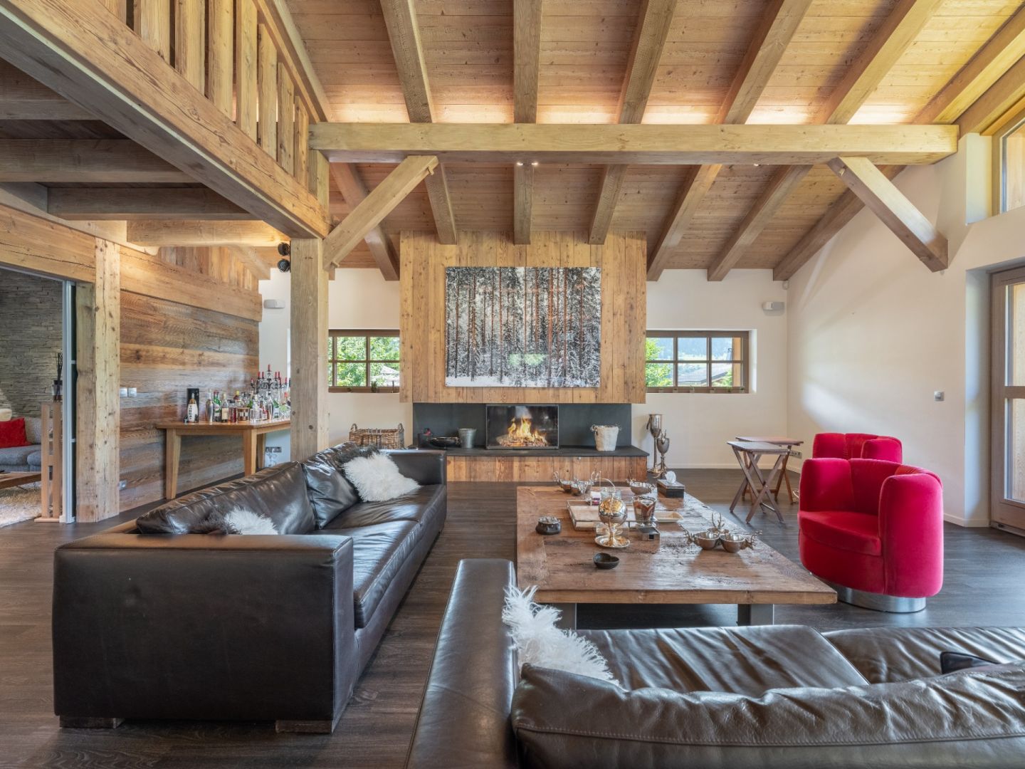 Private Estate in Demi-Quartier - Two Independent Chalets, Pool & Privacy Green Alpine Setting for sale in Megeve