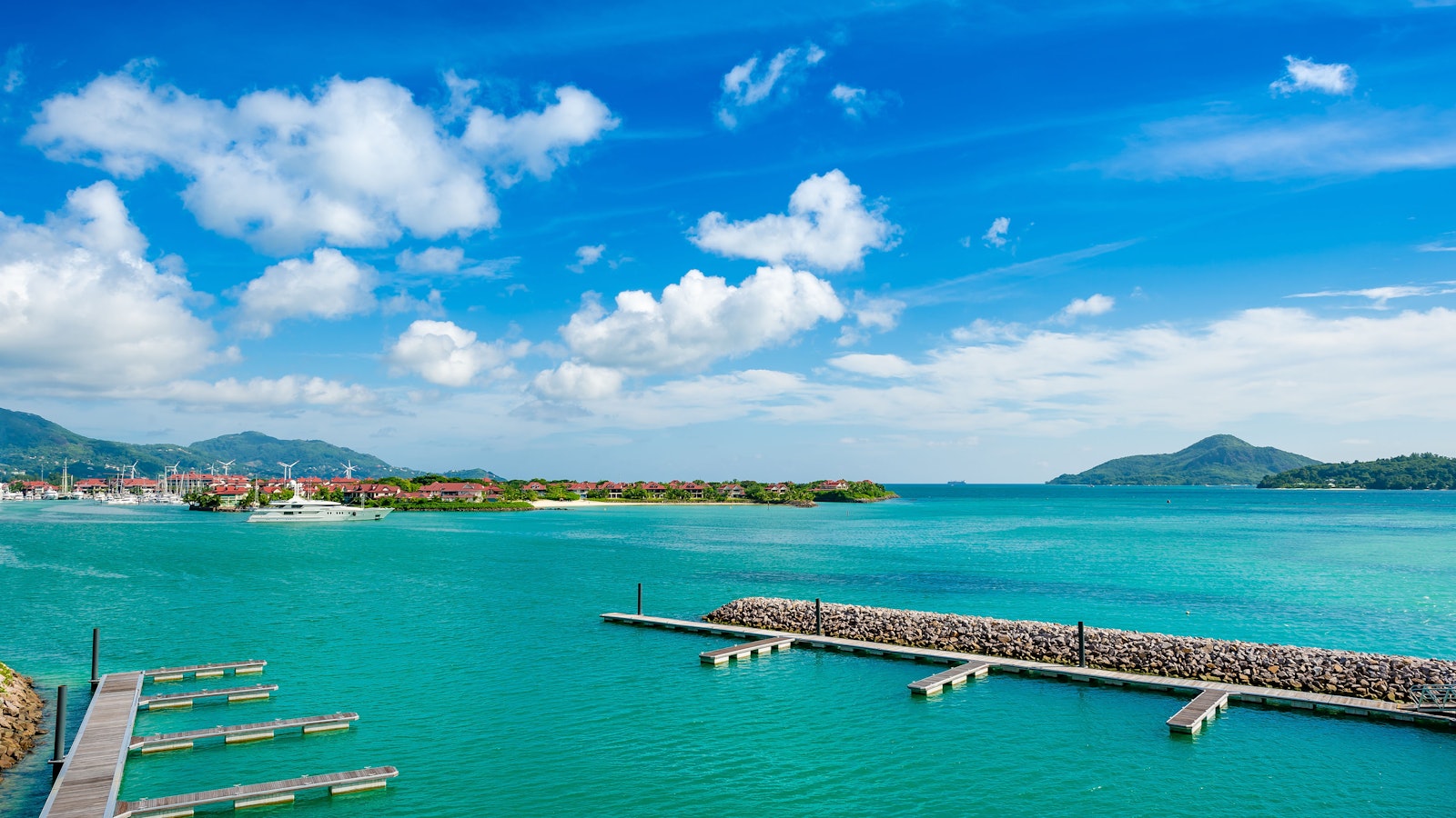 The private marina at Pangia Beach, Providence, Mahé — Seychelles (independent buyer's advisory by GADAIT)