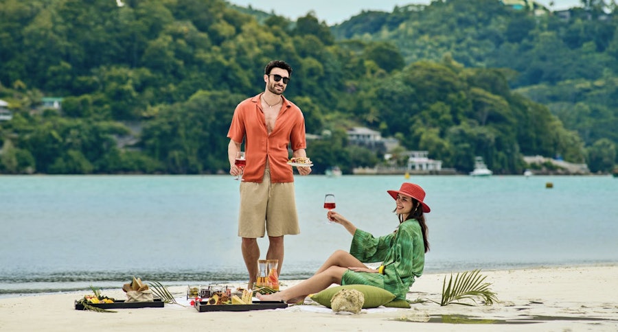 A private beach picnic on Anse La Mouche