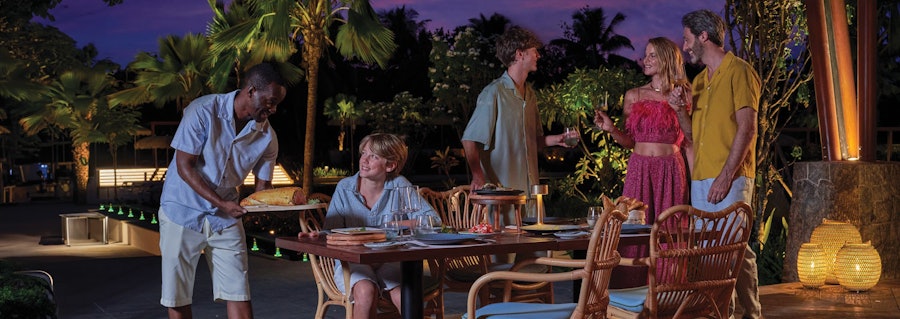 Evening dining at the Retail Village