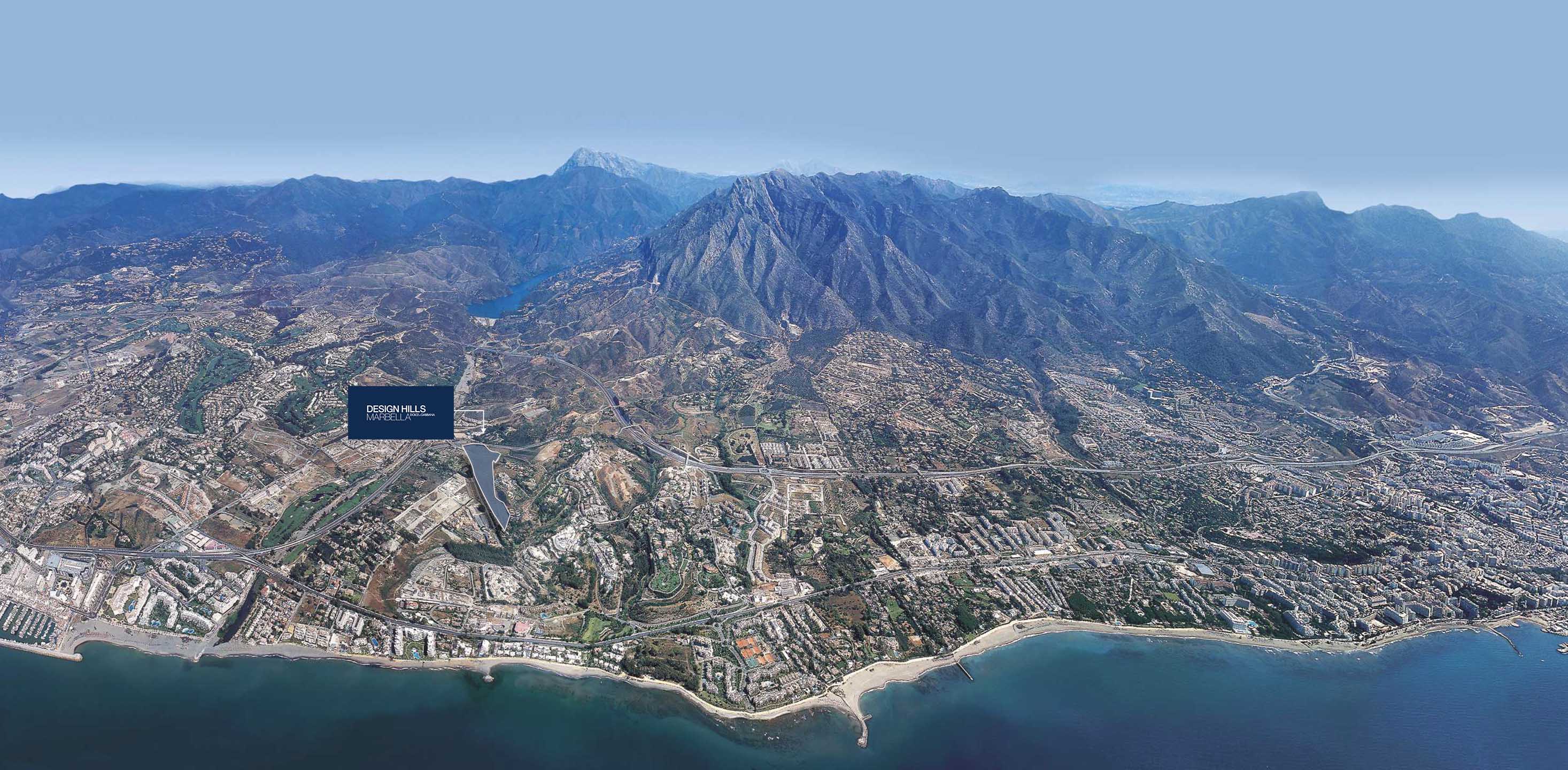 Marbella and La Concha from the air — heart of the branded residences