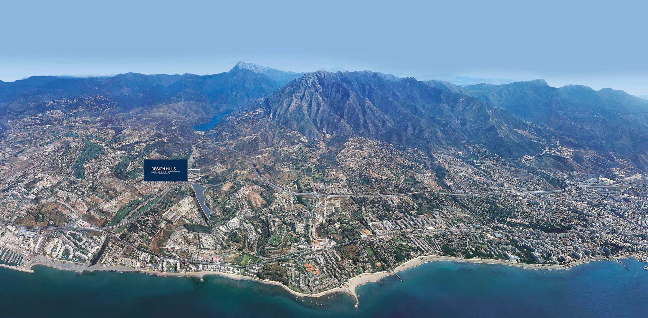 Marbella and La Concha from the air — heart of the branded residences