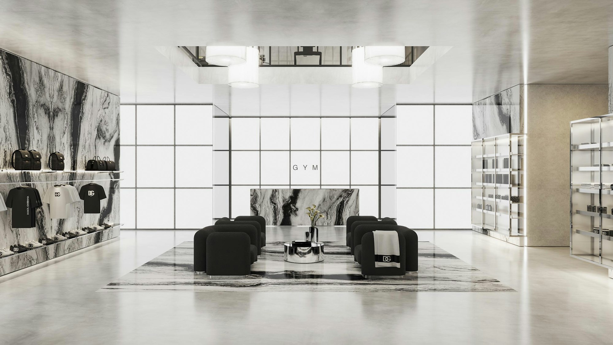 Dolce&Gabbana boutique and wellness area at Design Hills