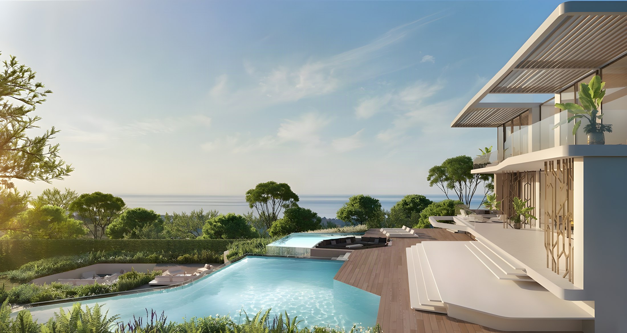Villa Zafiro pool with sea views, Tierra Viva