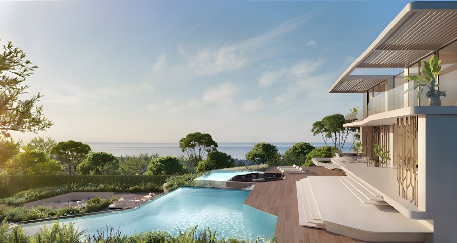 Villa Zafiro et sa piscine face à la mer