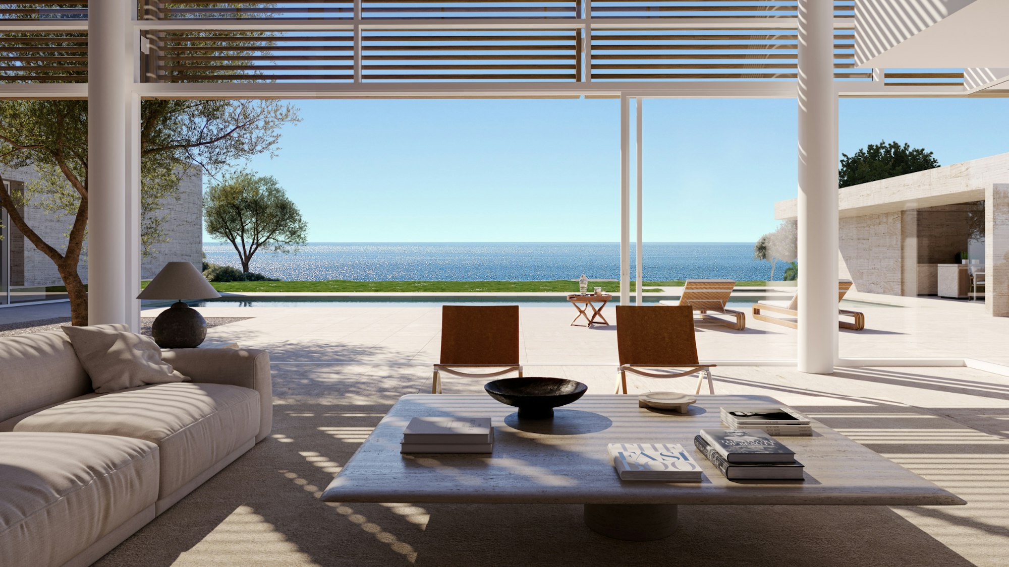 Living room opening onto the Mediterranean, Four Seasons Residences Marbella