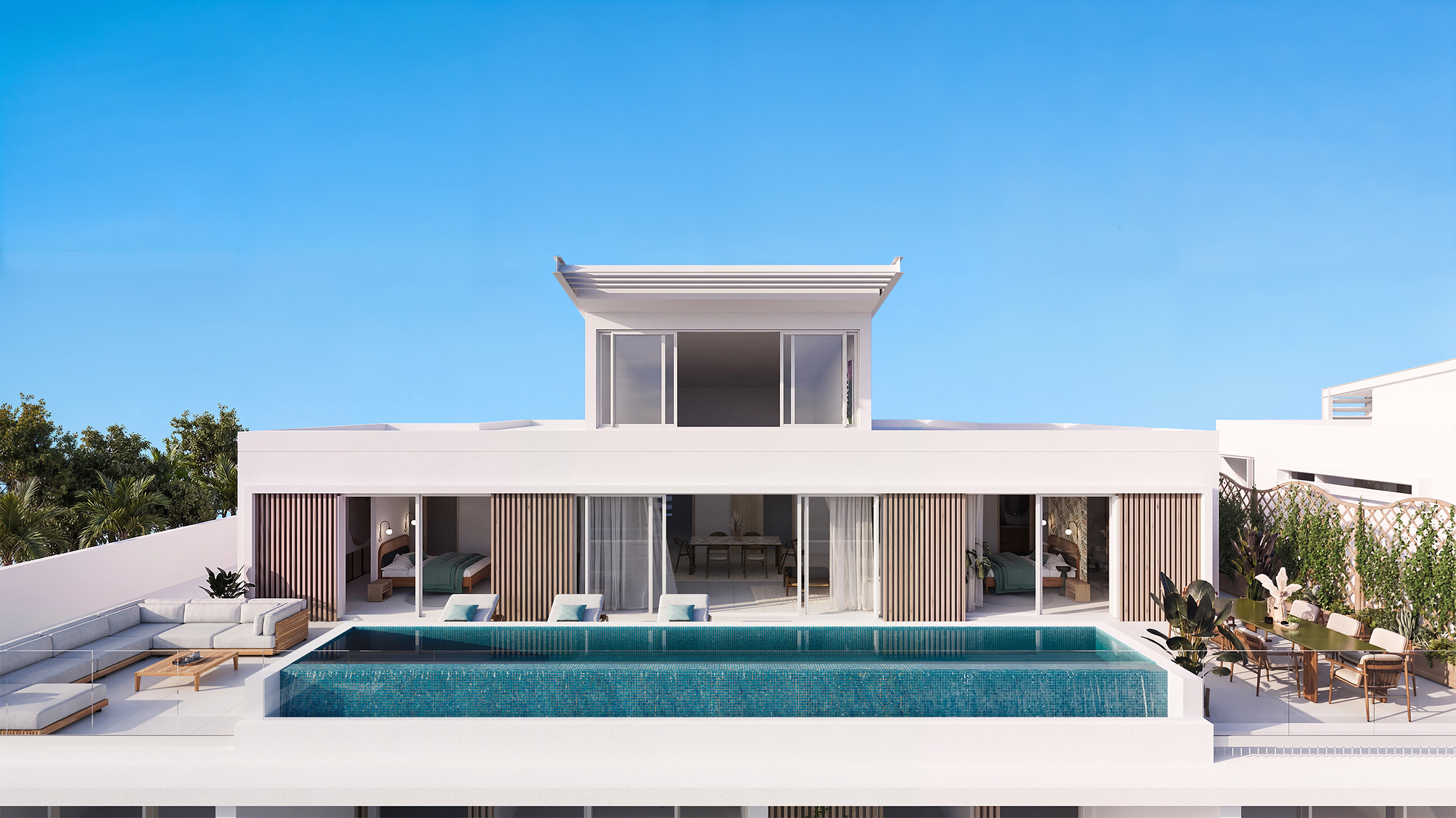 THE PAC Residencies – 4-Bedroom Penthouse with Private Pool, 396 m², Pointe aux Canonniers